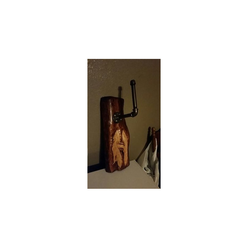 Carved Motorcycle Helmet hanger