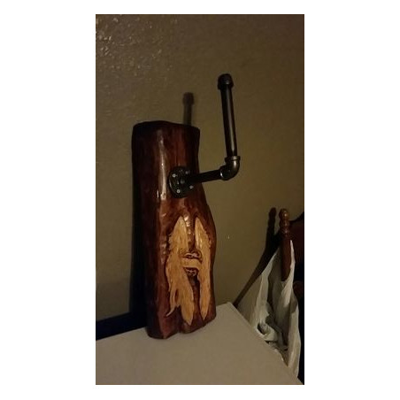 Carved Motorcycle Helmet hanger