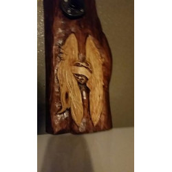 Carved Motorcycle Helmet hanger